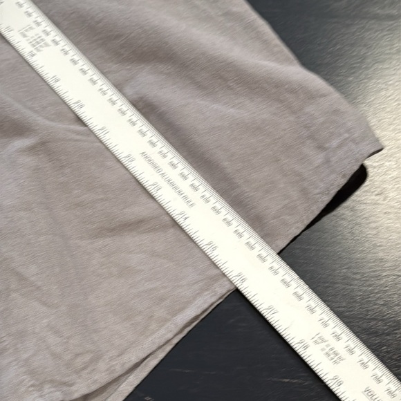 Faherty Naomi Linen Blend Balloon Sleeve Gray Button Down Blouse Womens Small - Picture 12 of 13